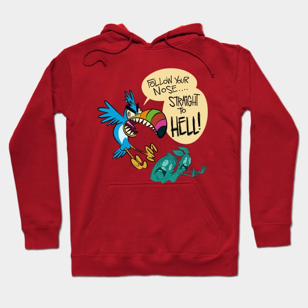 Cursed Tropical Bird Cereal Mascot Hoodie by westinchurch